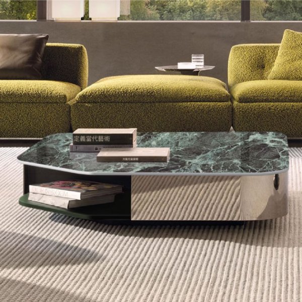 迪亞天然大理石茶几