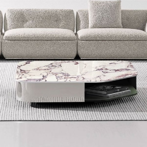 迪亞天然大理石茶几