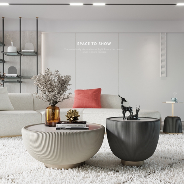 芙琳岩板時尚茶几組