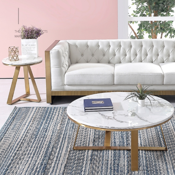 田納西天然大理石茶几