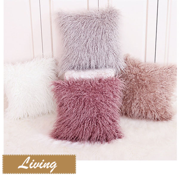 仿灘羊毛捲毛抱枕