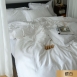 威斯汀-五星酒店專用.素色80支紗長絨棉刺繡寢具組(床包款)